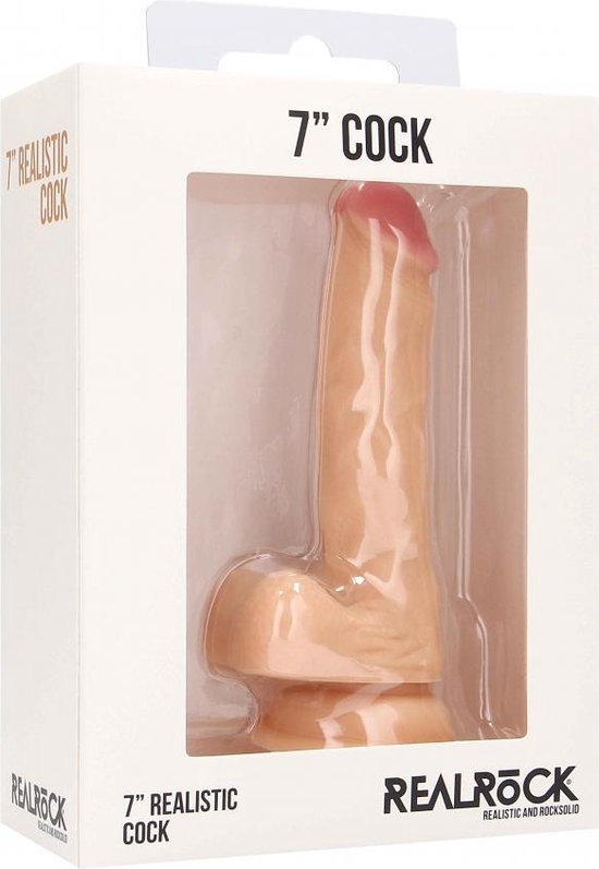  Realistic Cock With Scrotum - 7 Inch