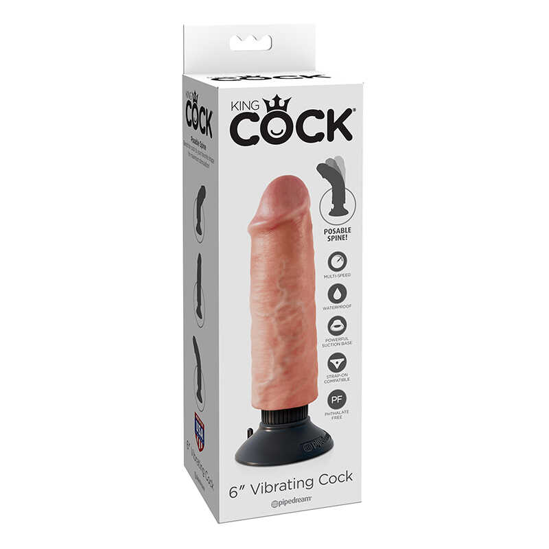 King Cock   6 Vibrating Cock Flesh